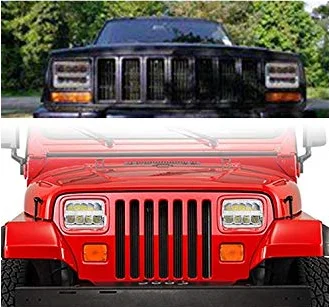 For Kenworth truck offroad 4x6' led halo headlight for Freightliner Peterbilt h4 car led light bulbs accessories