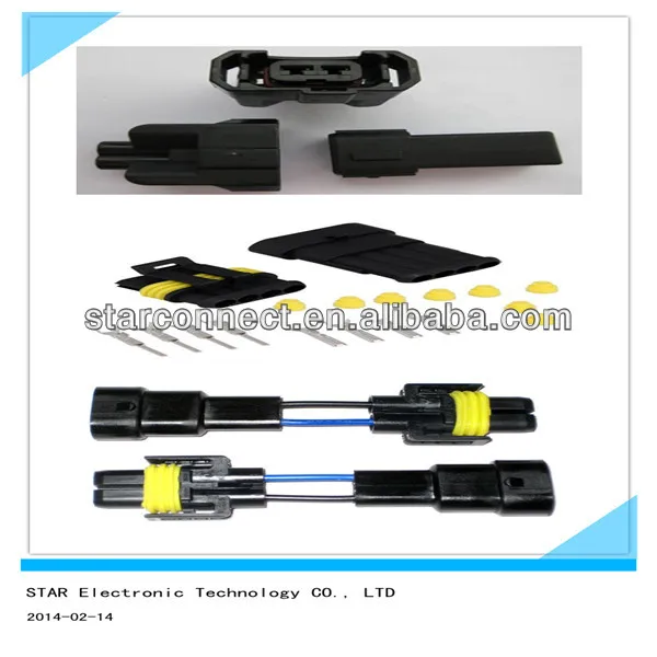 automatic electrical plastic connector plug and socket