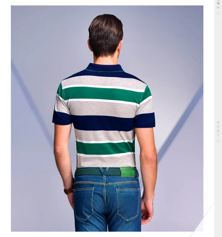 2017 Men Stripe 100% Cotton Quality Polo T-shirts Oem Service On Alibaba Online Shopping