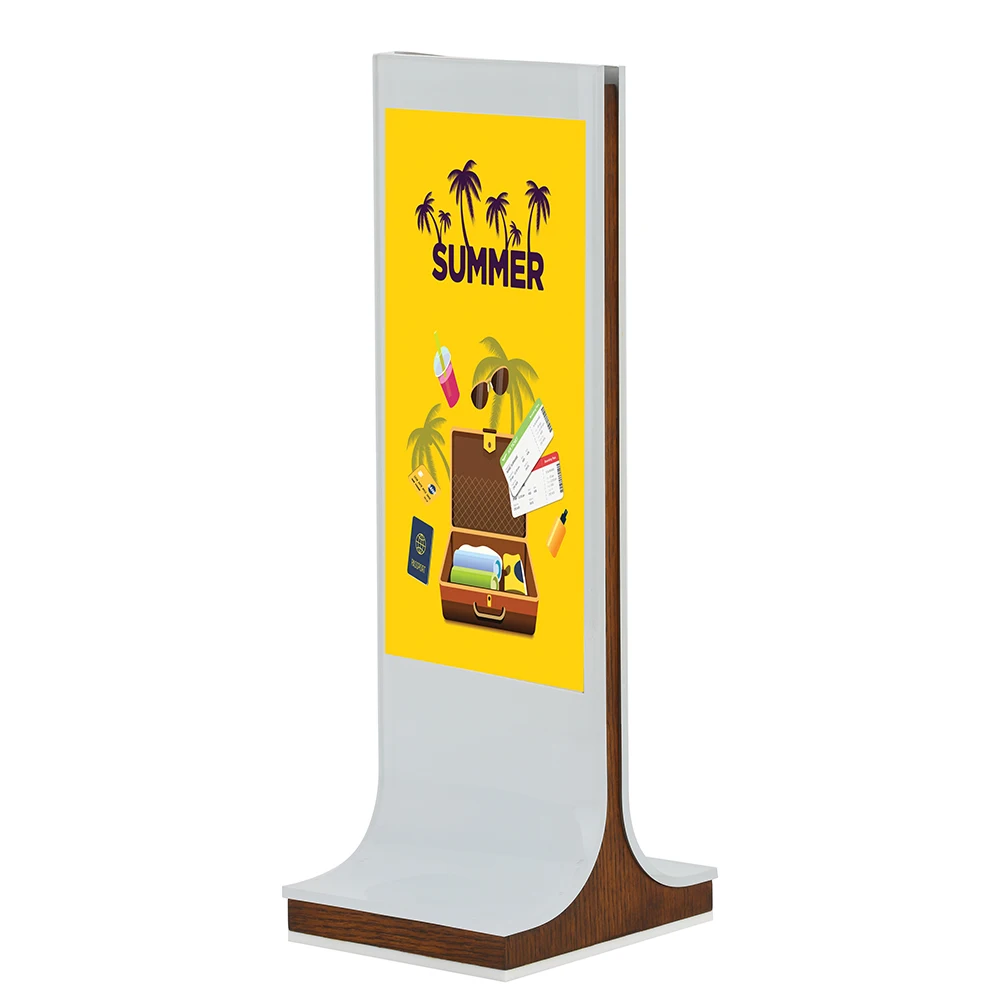custom Acrylic Sign Frame Display  Wood Table Stand Desk Sign Menu Advertising Poster Holder Menu Stand