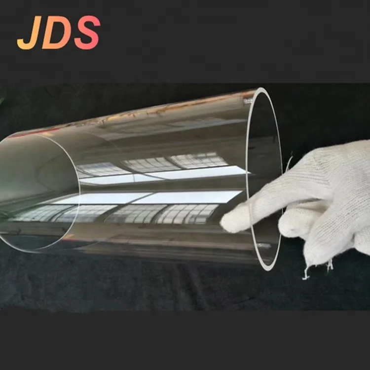 
JDS All dimension large diameter clear quartz glass tube for uv lamp 