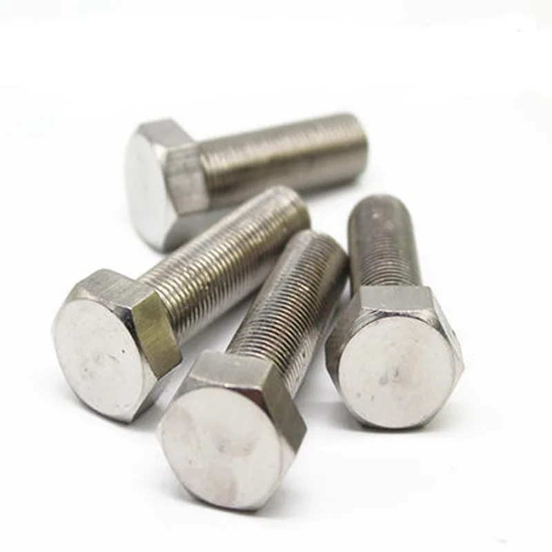 M6 M10 M22 m45 m60  A2-70 hex head bolt Stainless Steel SS304 Hex Bolt DIN931 hex bolt weight