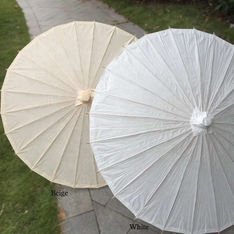Amelie оптом многофункциональный DIY Китайский традиционный белый бумажный зонт для вечеринки украшение Зонтик свадьбы