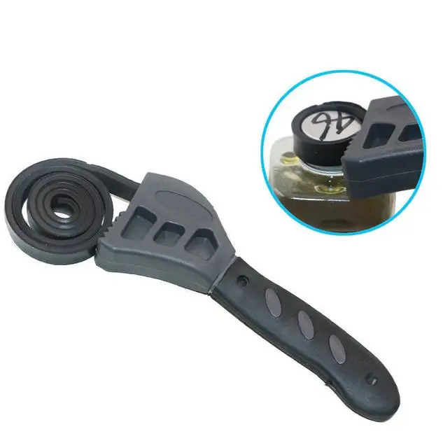 Heavy Duty Adjustable Rubber Plastic Automotive Oil Filter Strap Wrench