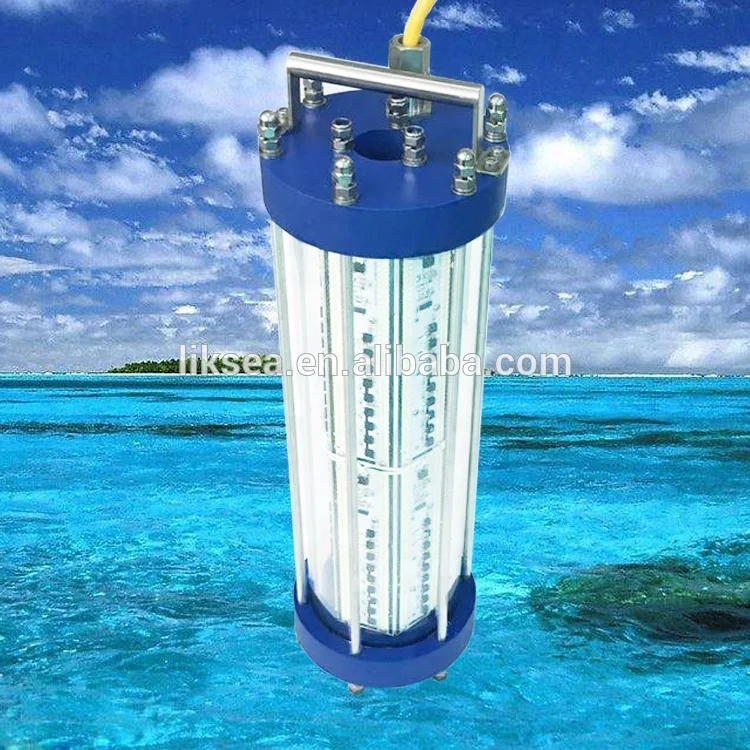 IP68 underwater fishing lure night boat submarine green RGB fishing bait squid fishing light