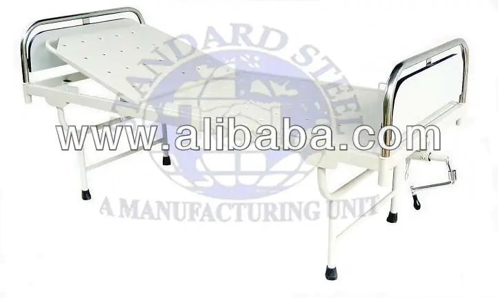 Hospital two section Semi fowler bed with SS panel