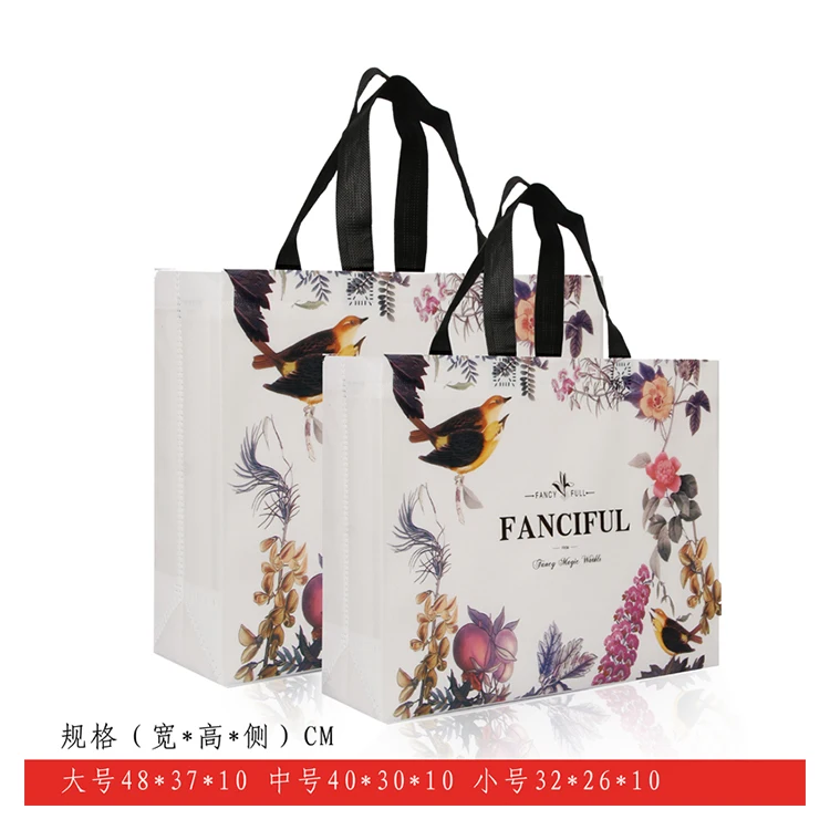 
High Quality Reusable PP Folding Shopping Non Woven Tote Carry Bag in stock 