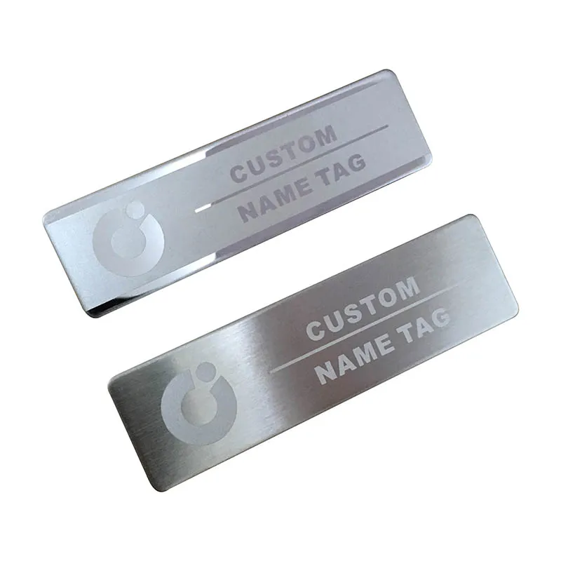 
electroplating matt metal attach nameplate Logo Decorating nameplates Metal Nameplates 