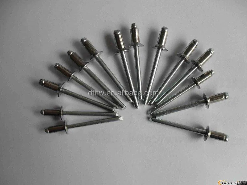 
DIN7337 Dome head open end blind rivet 
