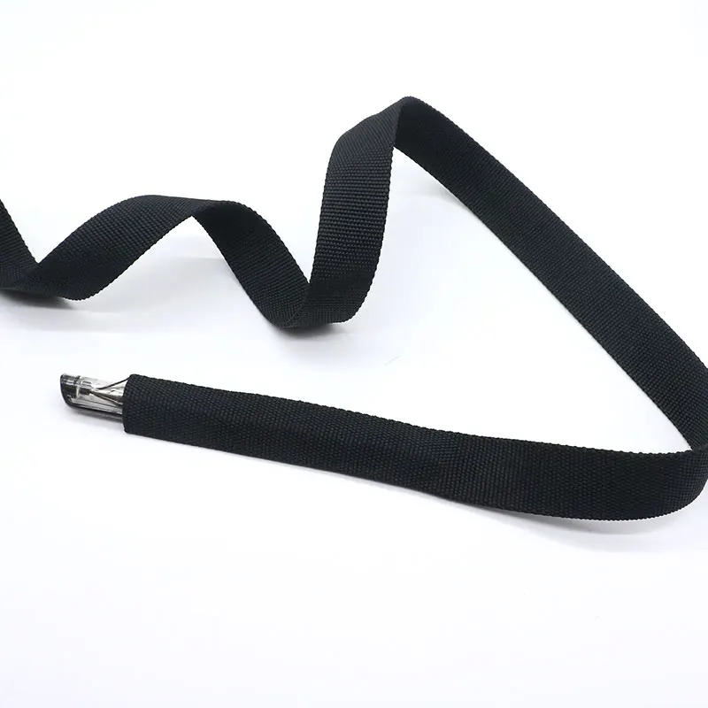 Stock 2cm 2.5cm 3.2cm 3.8cm 5cm Black Hollow Tubular PP Webbing Tape