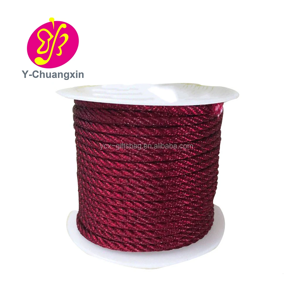China factory supplier 3mm polyester Twisted cord rope