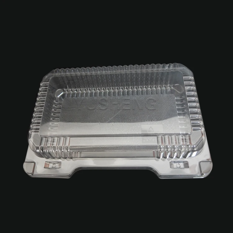 Rectangle Disposable plastic restaurant airtight disposable plastic food container