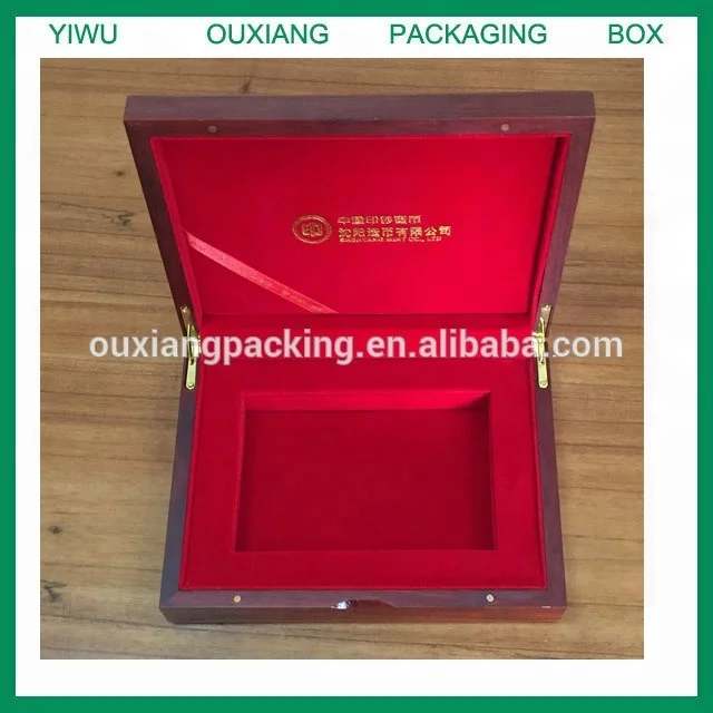 luxury rose wood material wooden coin packing box