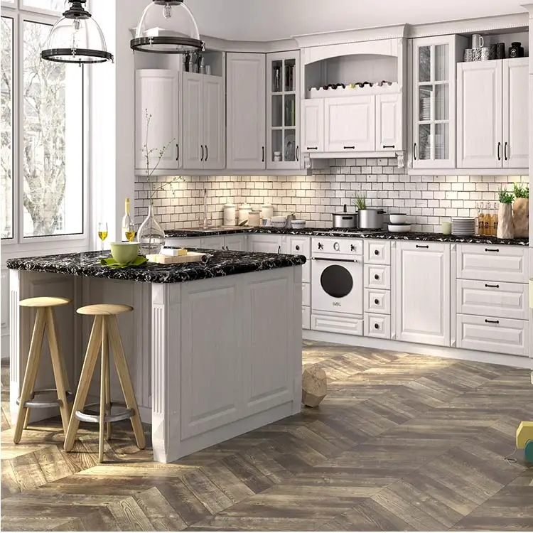 
Foshan furniture factory design and customize modern kitchen cabinet 