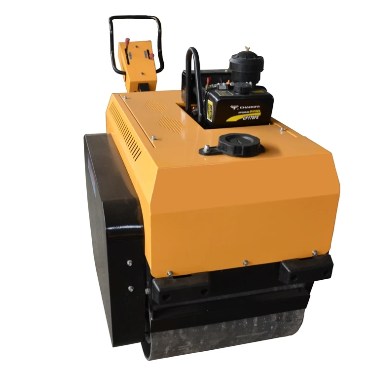 single drum hand vibratory road roller,dual drum walk behind road roller