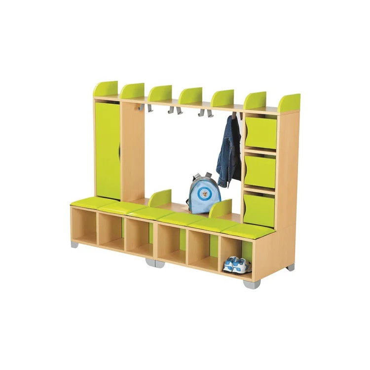 Деревянная витрина для детской мебели с шкафом для хранения детей дошкольного возраста