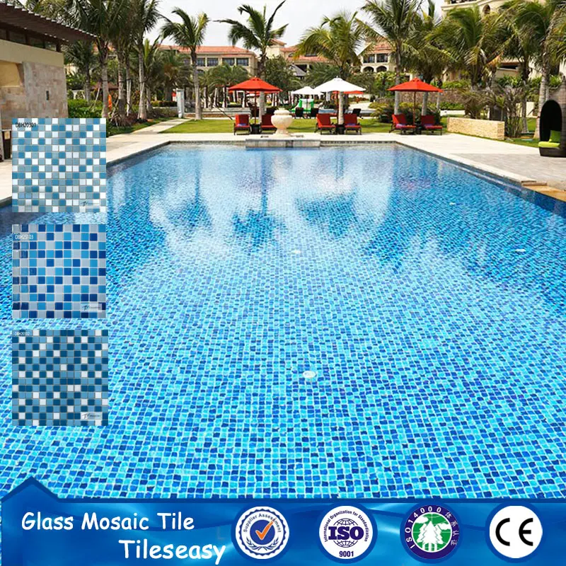mix color glass mosaic tile production line for swimming pool tile
