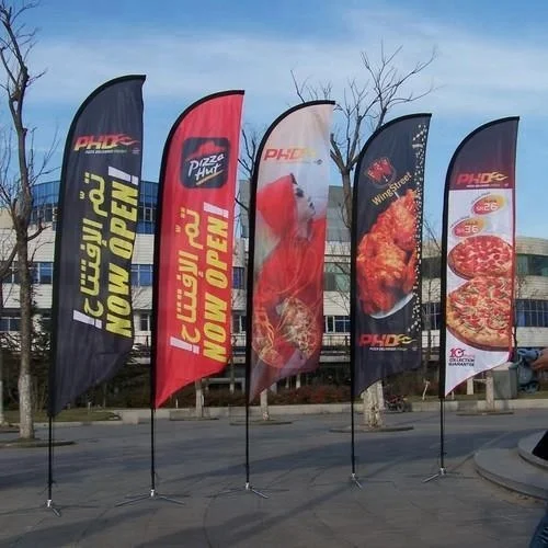 Outdoor Flying Banner Feather Beach Flag Advertising Events Flag