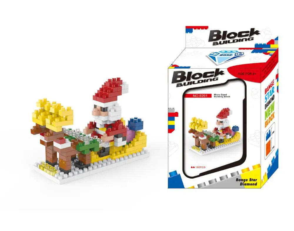 OP-R Banggebao miniature diamond small particles plastic creative puzzle DIY spell inserted toys Christmas series