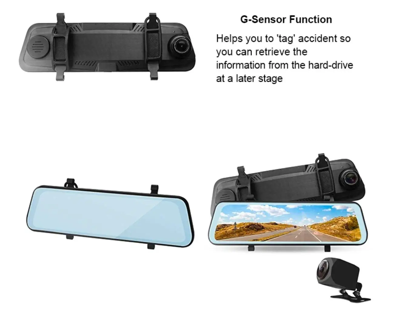 User Manual 1080p Full HD Car Dash Camera 9.66inch Streaming Media IPS Touch Screen Dual Lens Vehicle Blackbox DVR