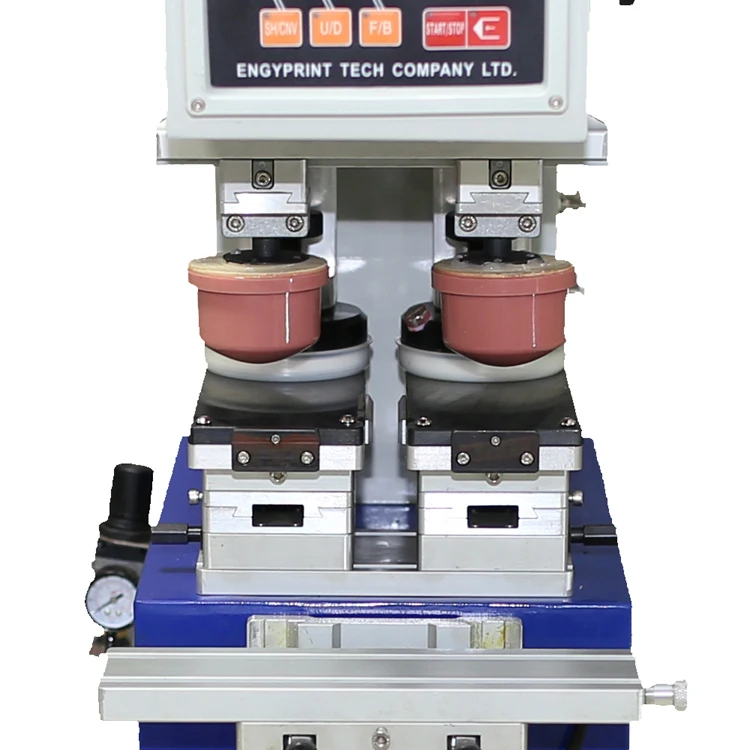 China golf ball cup pen pad printer toys 2 color computer keyboard mouse ink cup hand pad printing machine