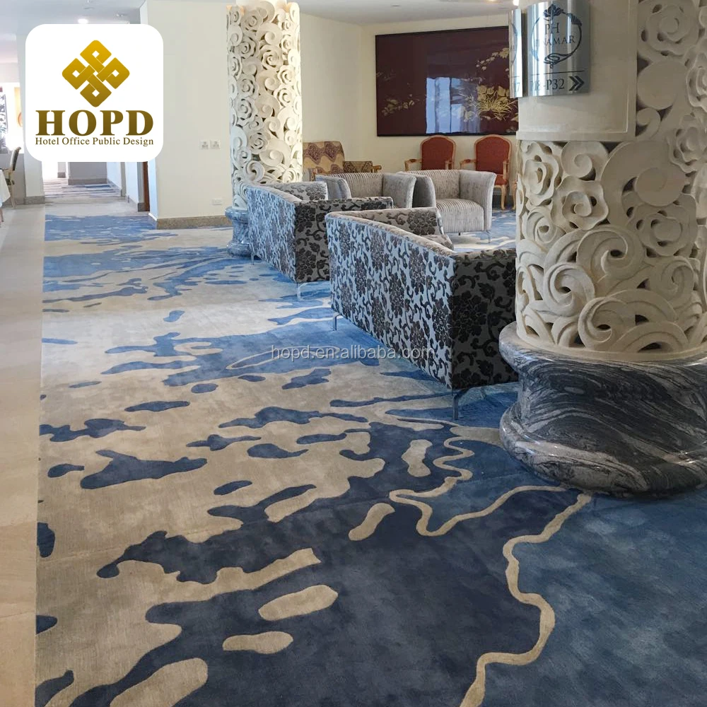 Anti-stain carpet with 100% nylon 4.5pounds hand tufted carpet for nursing home