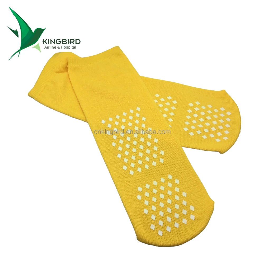 Disposable non skid flight slipper socks /medical patient socks for hospital oversize direct sock manufacturerDisposable non sk