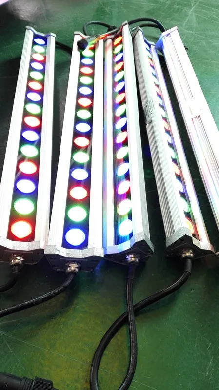 Ultra Thin Ip65 15W 24Vdc L500*60*60mm Outdoor Wall Washer led strip light rgbw