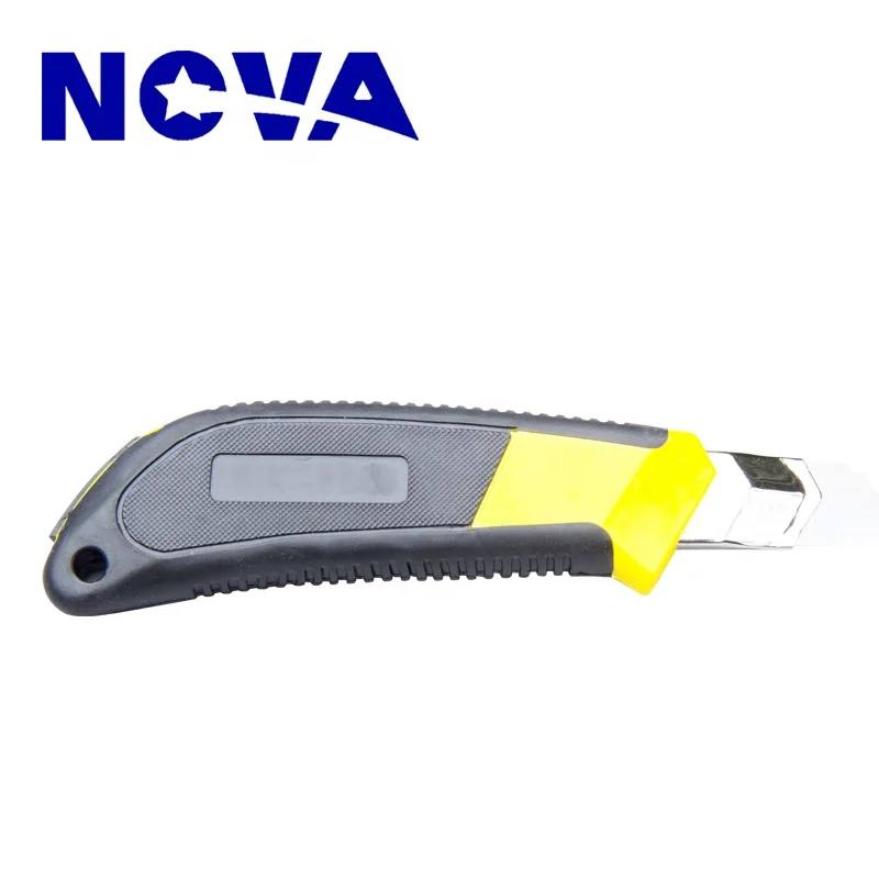 18 mm plastic sliding button snap off handy cutter knife