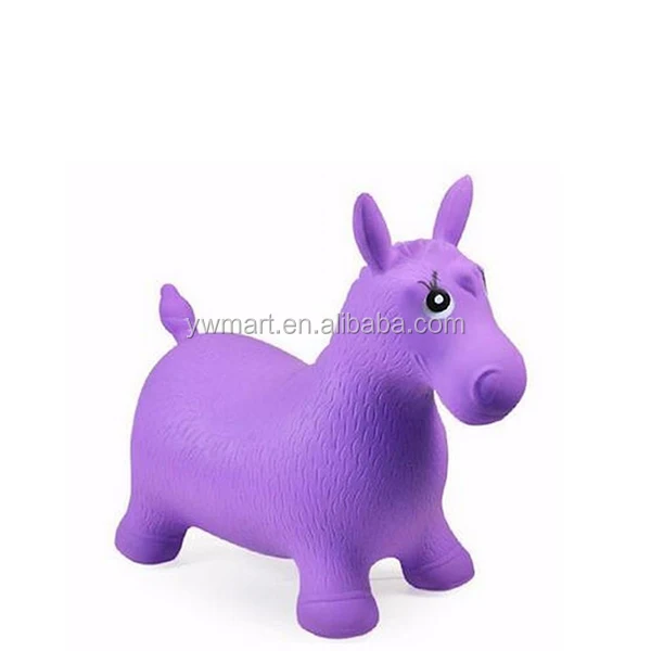 New style cheap jumping children riding inflatable bouncing horse toy