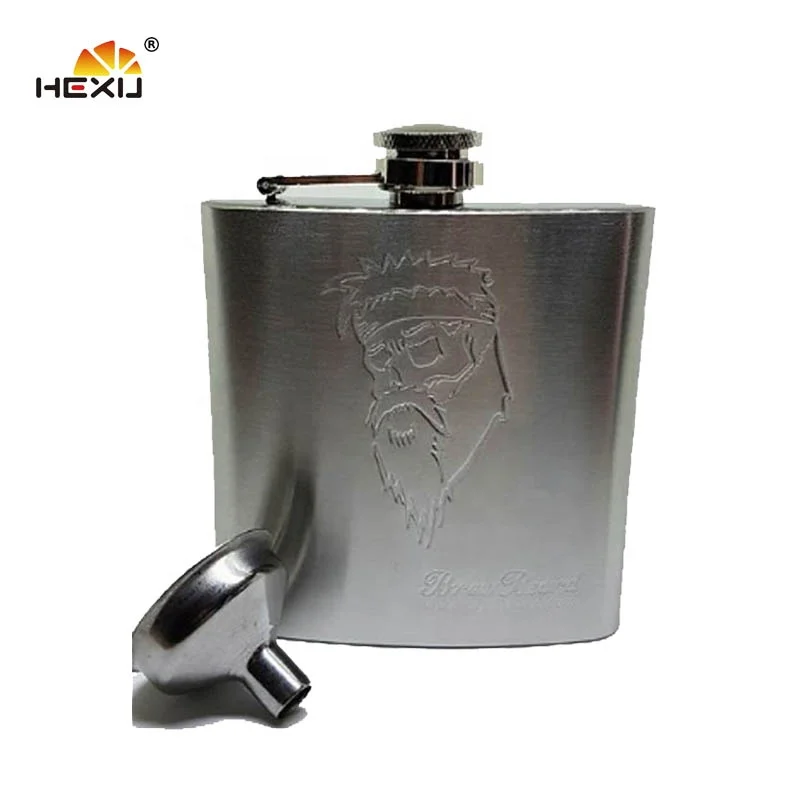 
stainless steel 6oz wholesale golf hip flask 