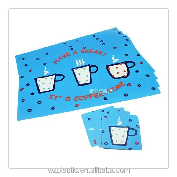 
Custom printed plastic PP placemat /PP table mat /place table mat 