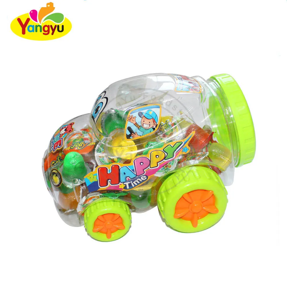 Желейная чашка счастливого времени конфеты в мини-автомобиле