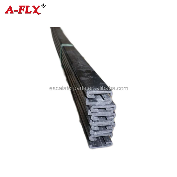 
Escalator Handrail Guide Strip, Escalator Plastic Rail with black color, 26*7*2.4 mm 