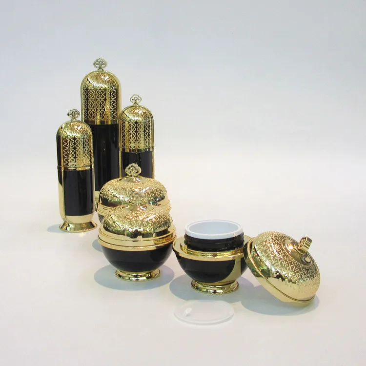 
wholesale China supplier plastic crown shape container 20g 30g 50g acrylic beauty cosmetics cream empty jar 