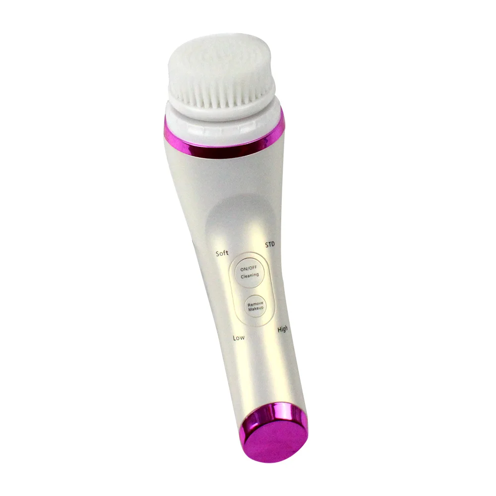 Private Label  Silicone  Face Massager Pore cleanser  skin beauty Cleansing Electric Ultrasonic Facial Brush