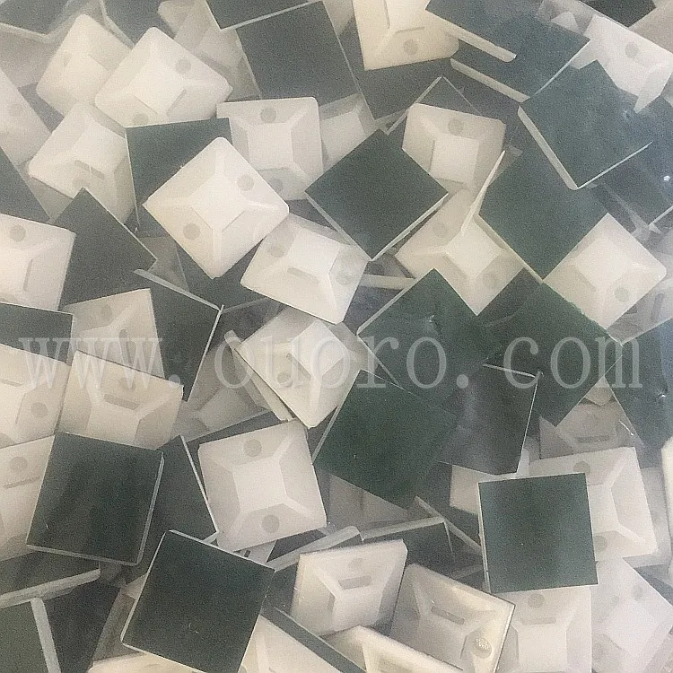 OUORO 25*25 зеленый клей белый сиденье самоклеящееся Кабельное Крепление Держатель