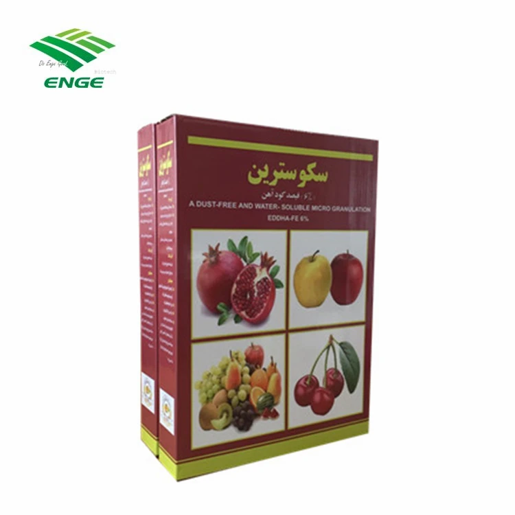 powder/ granular 100% soluble chelated iron fertilizer EDDHA Fe 6%