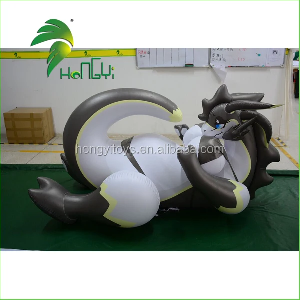 Hongyi New Style Lying Large Cartoon Character / Sexy Inflatable Dragon