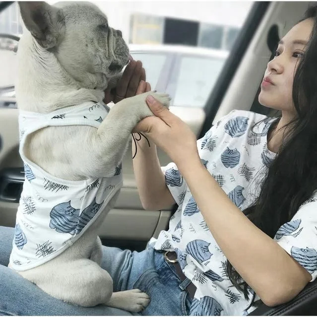 New Dog Clothes Summer Cotton Matching Dog and Owner Clothes Wholesale Dog Clothes