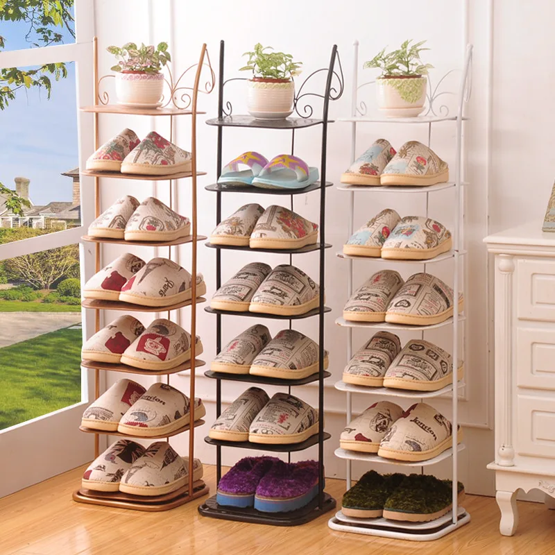 High quality metal slatwall shoe display shelf/shoe rack cabinet