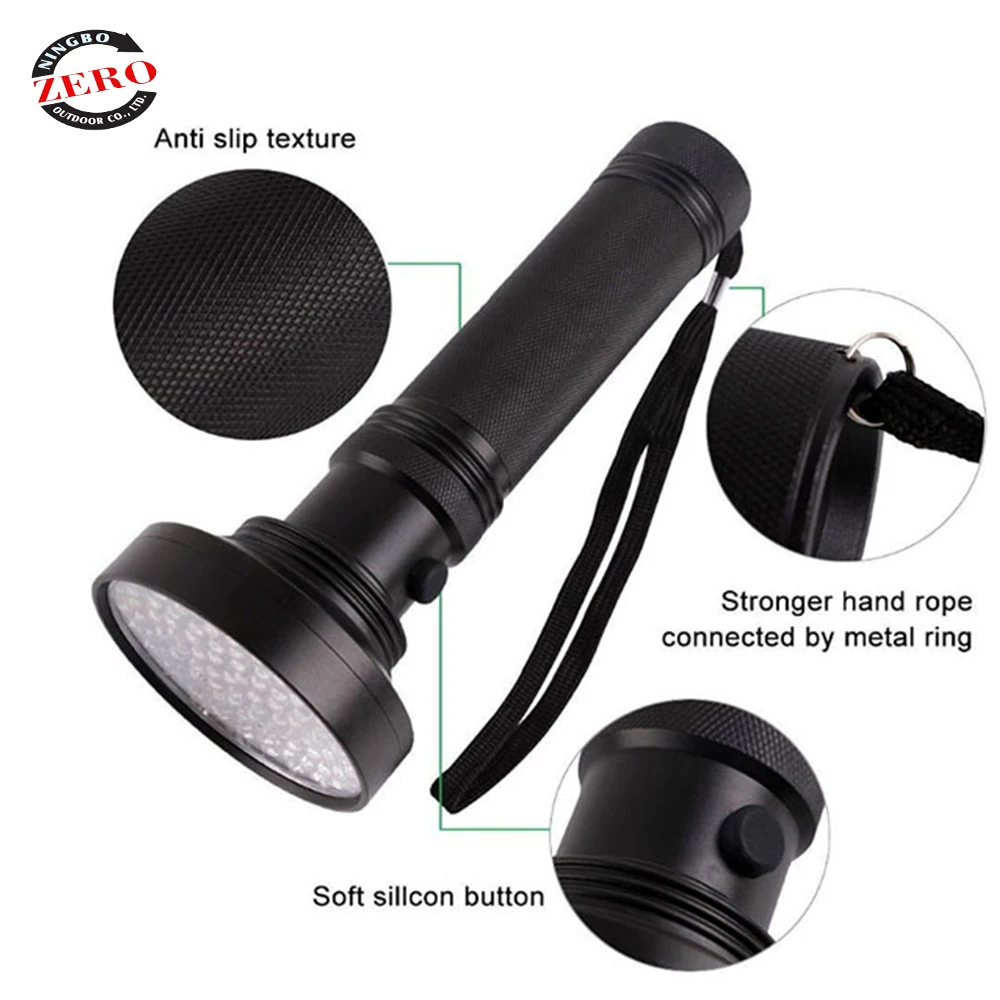 Black Light 100Uv Amber Detector 365Nm 365 Nm 265Nm Keychain 450Nm Aluminum Ultraviolet Scorpion 395nm 100 Led Uv Flashlight