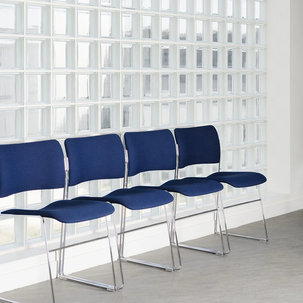 Side chair upholstered on dolly  Stacking Training Chair