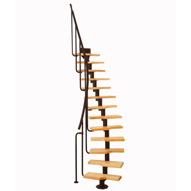 
Steel-wood stair use in loft 