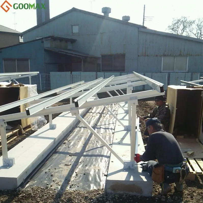 С солнечной панелью Опора системы заземления Солнечный монтажный кронштейн