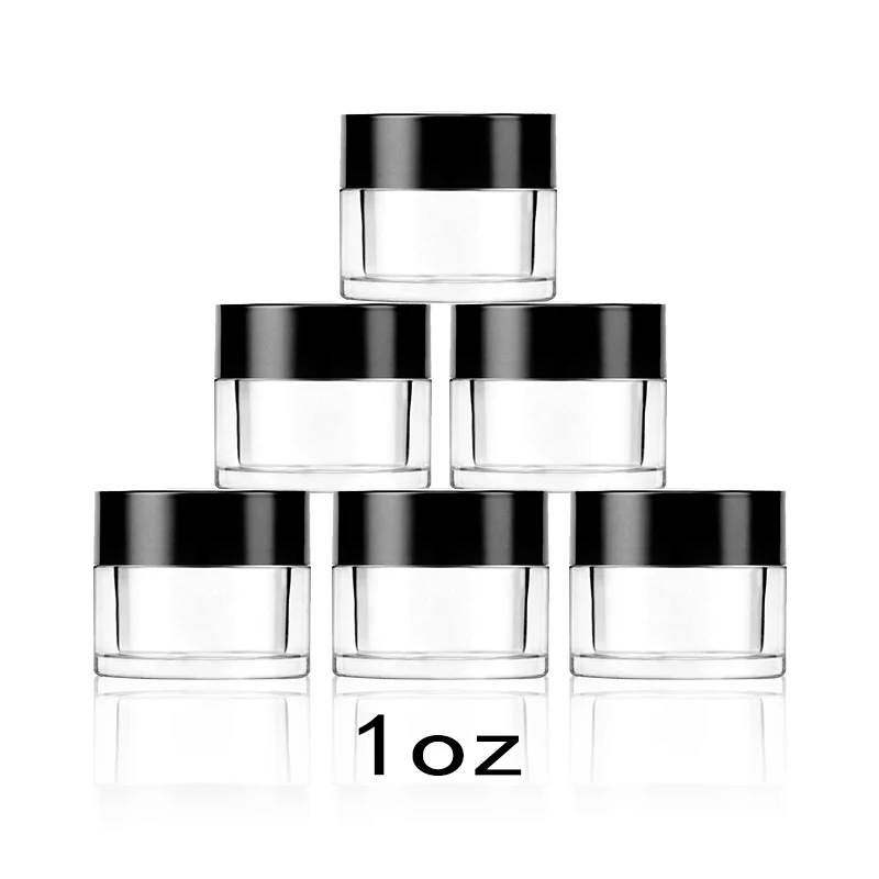 Factory Wholesale 1 oz Dip Powder Jar High Quality and Transparent Acrylic