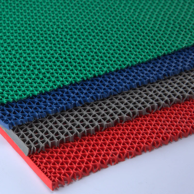Large Plastic Green Vinyl Zigzag Front Door Mat