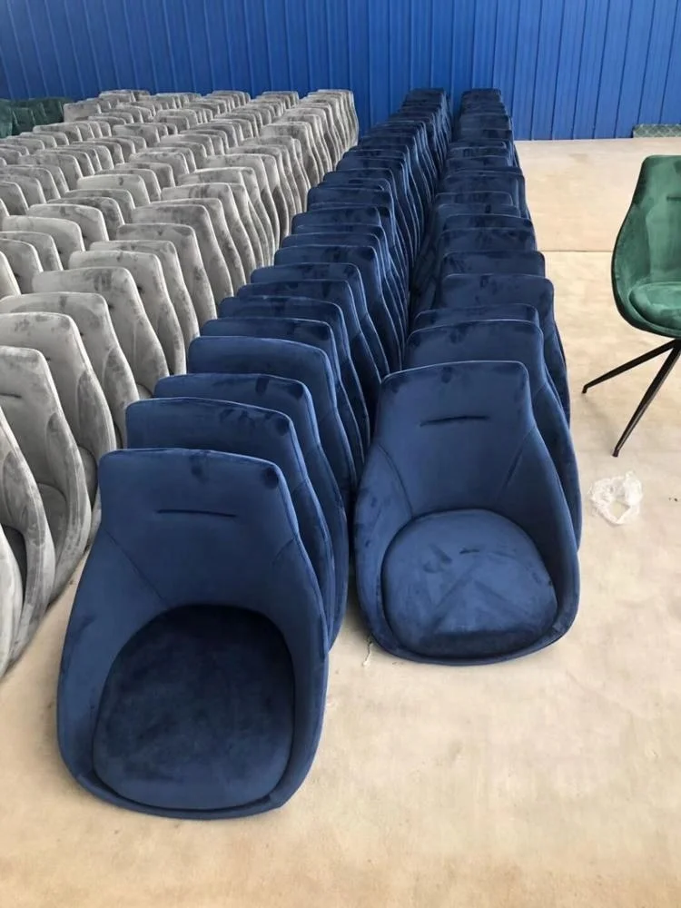 High quality fabric swivel chair new velvet dining chair office chair