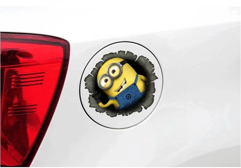 Наклейки декали на автомобиль Миньоны из «Гадкий Я» водостойкие светоотражающие