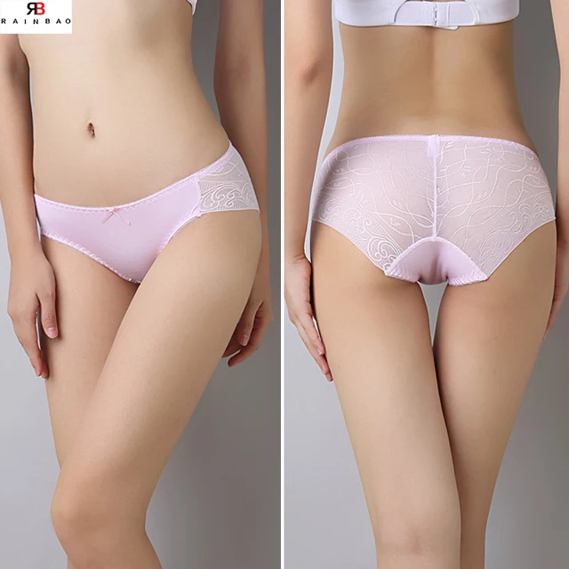 Plus Size Lady Black Lace Sexy Panties Women Underwear Boxer